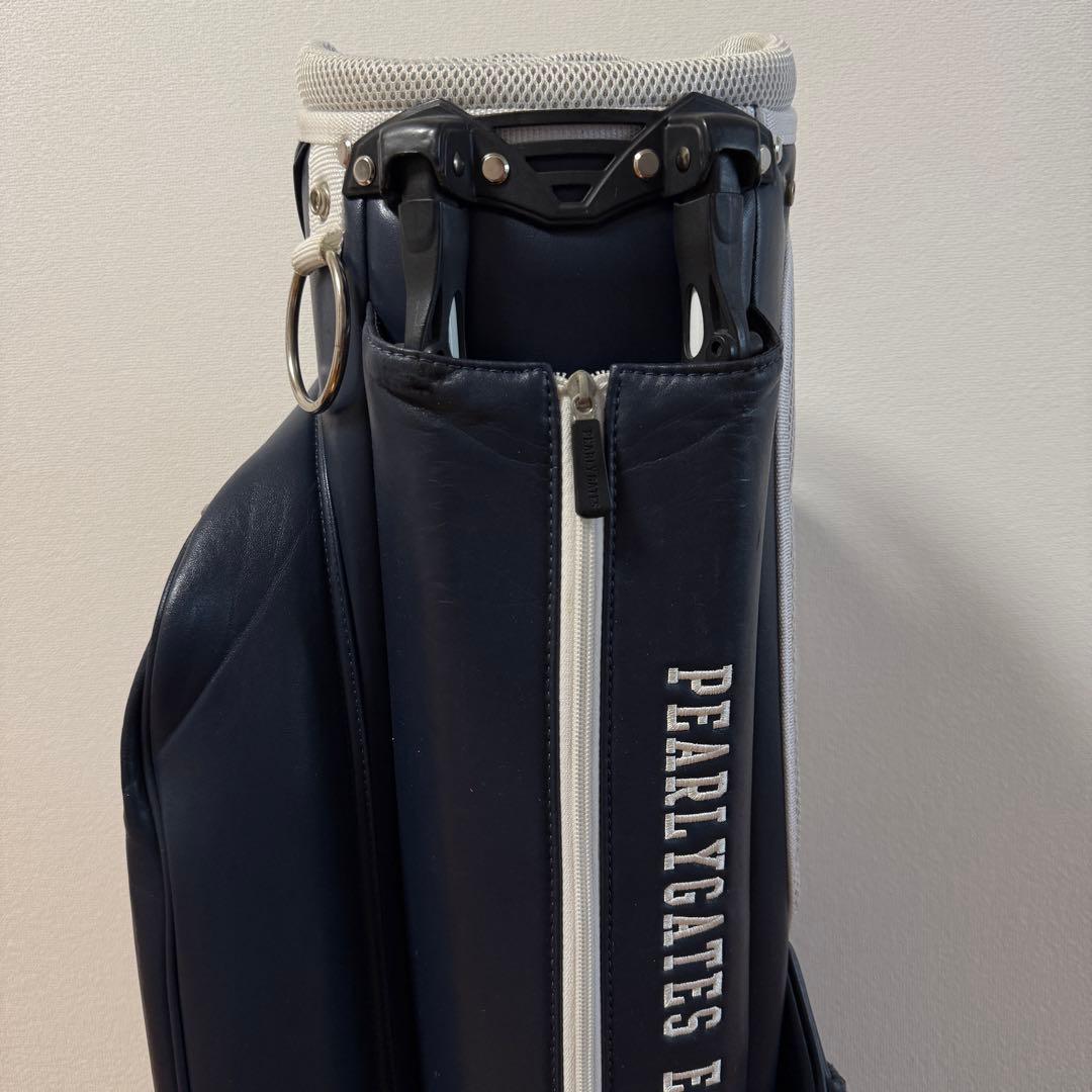 パーリーゲイツ　キャディバッグ　ネイビー　紺　ショルダー式　スタンド式　軽量