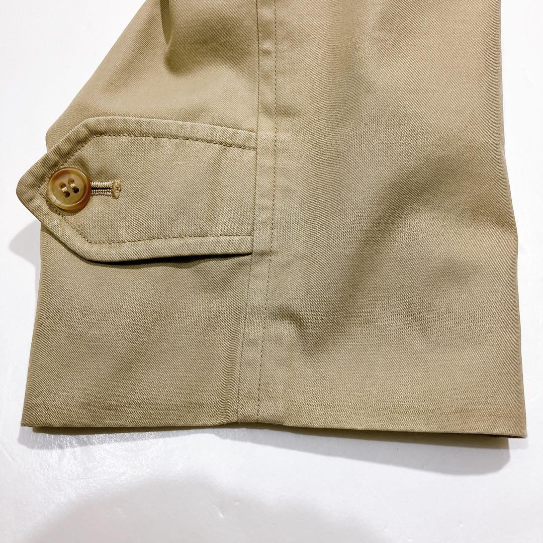 【逸品】バーバリーズ　ステンカラーコート　ハニーベージュ　ライナー付　XL相当