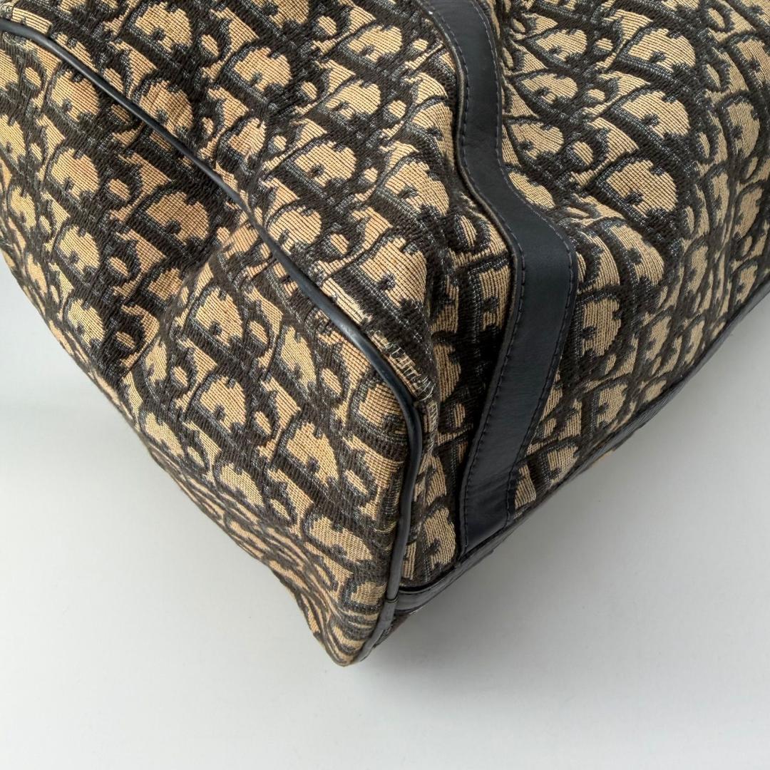 15420✨良品✨クリスチャンディオール トロッター柄 ボストンバッグ 大