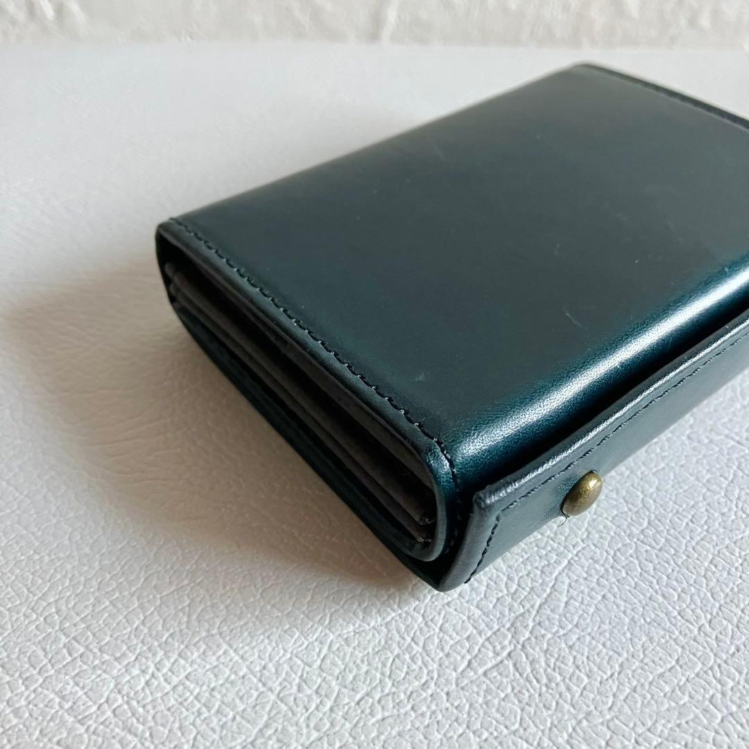 美品 エムピウ m＋ ミッレフォッリエ ブスケット オセアノ 折り財布 メンズ