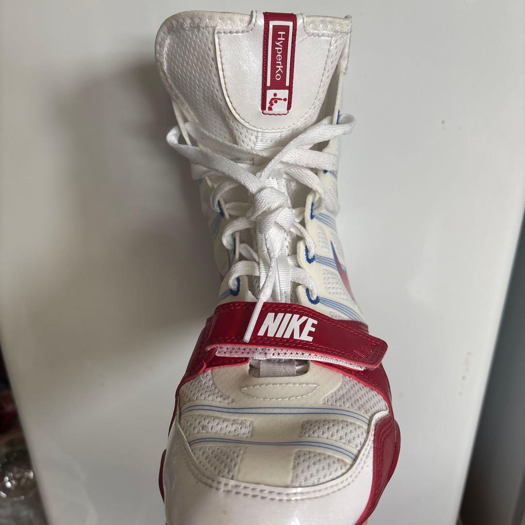 NIKE ハイパーKOボクシングシューズ ホワイト/レッド