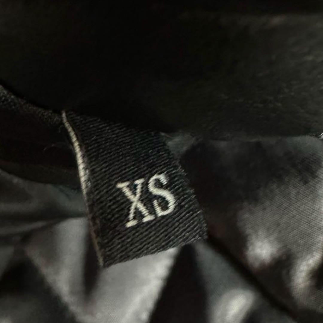 未使用級★近年モデル★DIESEL ディーゼル レザージャケット ロゴ 黒 XS