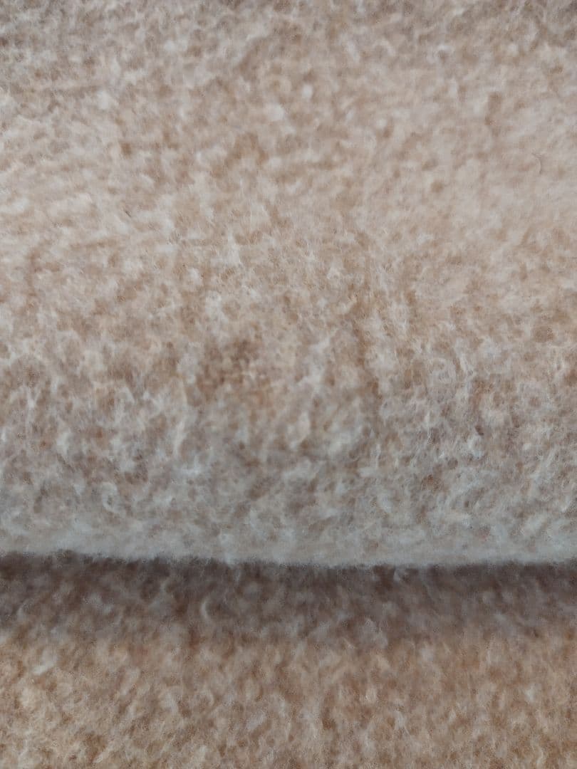 ビキューナ 毛布（希少）薄茶＆えんじ色