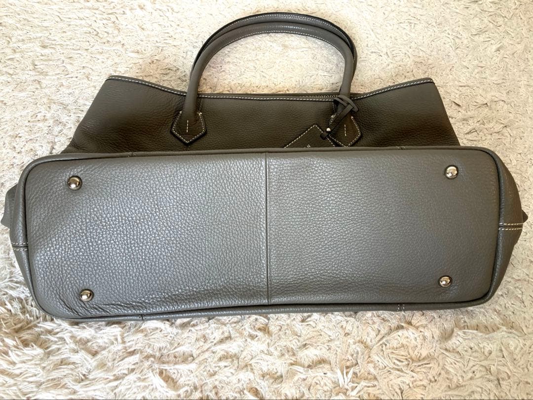 【美品】バーニーズニューヨーク トートバッグ グレー