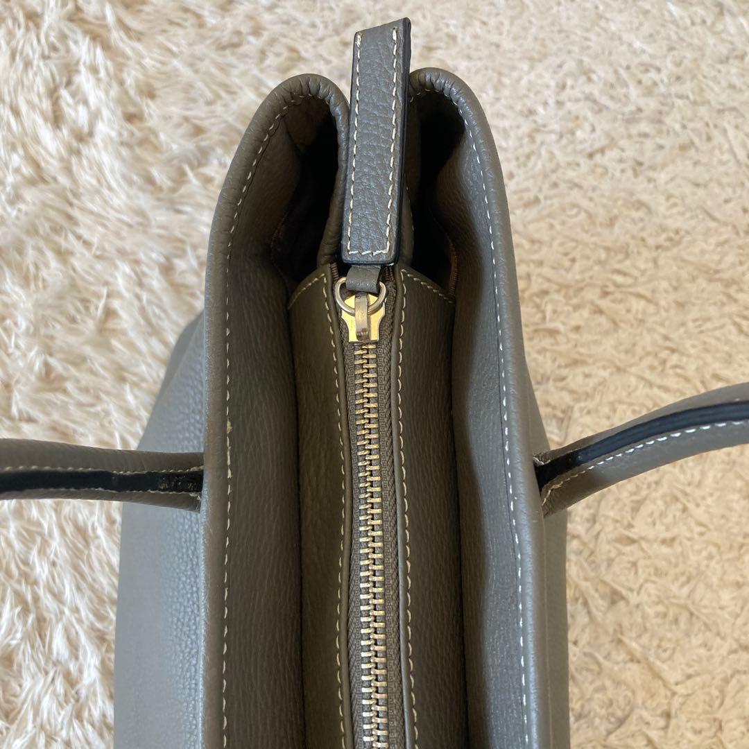 【美品】バーニーズニューヨーク トートバッグ グレー