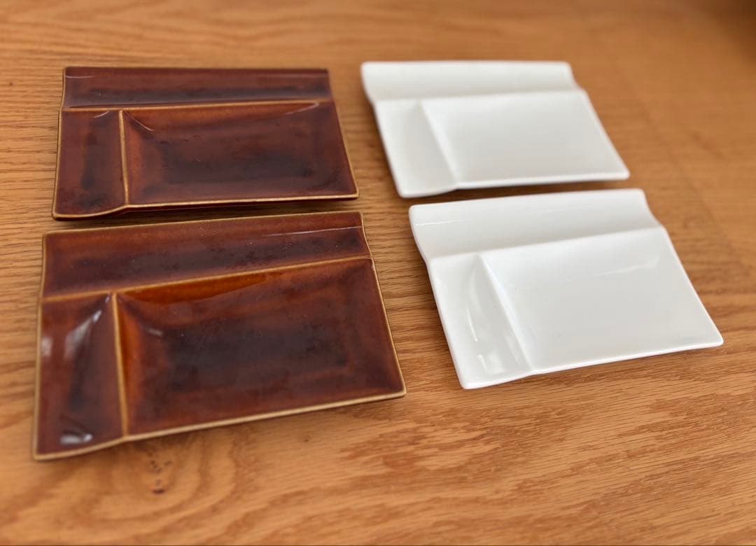 miyama 箸置き付仕切り小皿 イゾラ　パレットプレート　8枚セット　日本製