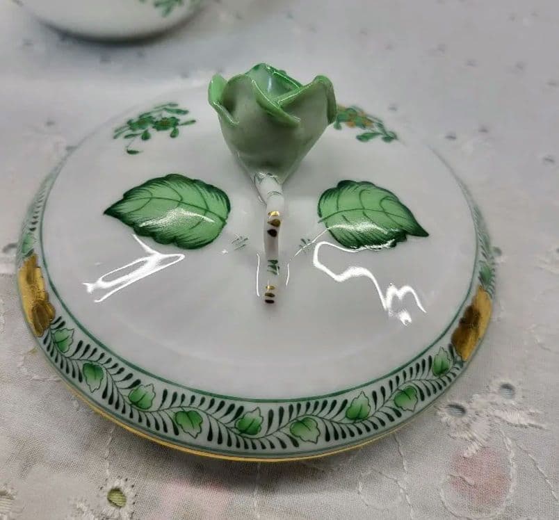 未使用✨高級✨ヘレンド インドの華 蓋付きボウル 小物入れ 箱