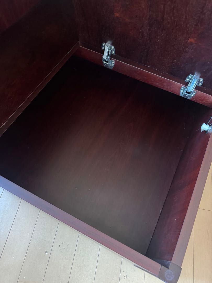 カリモク コーナーテーブル 収納