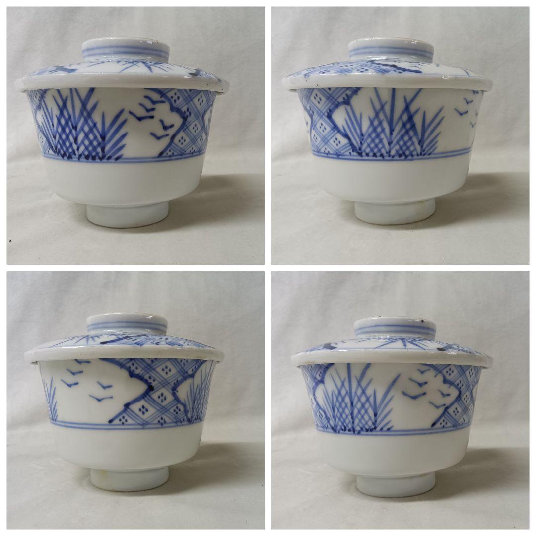 寉峰　蓋付飯椀　5客　茶碗蒸し器　7客 小丼　骨董品　時代物　小鉢　和食器