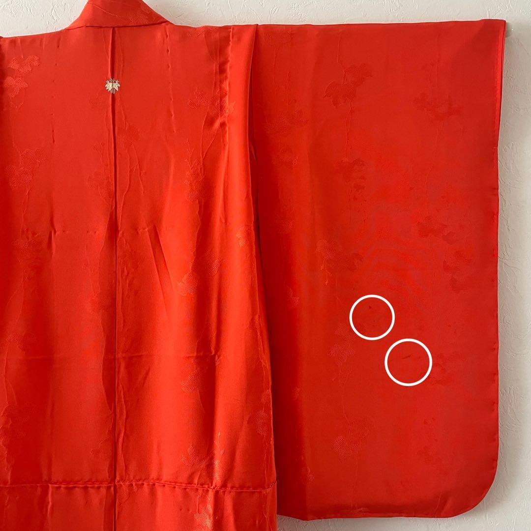 七五三　7歳　正絹　色無地　お着物セット