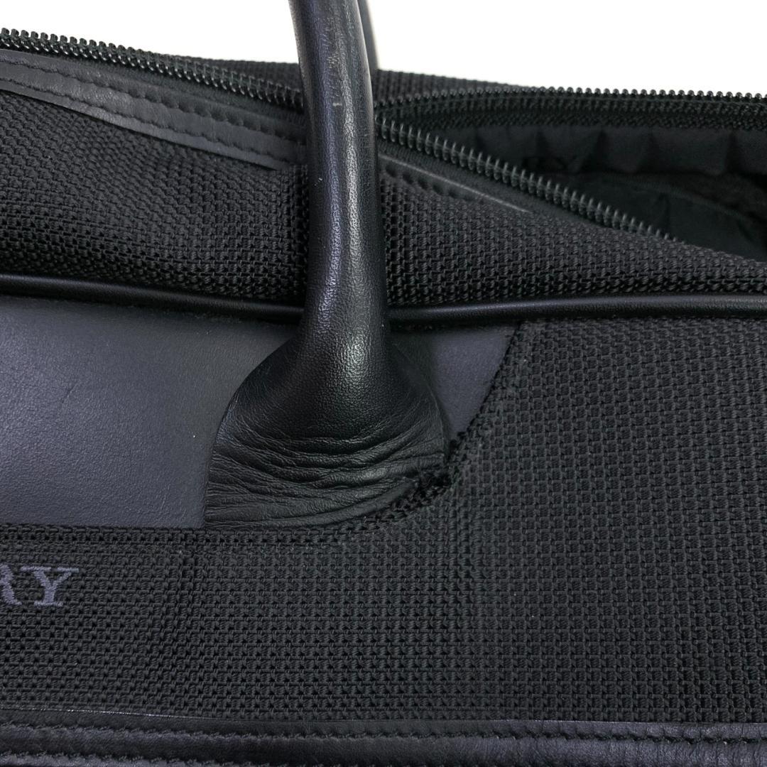 バーバリーゴルフ 2way ボストンバッグ ブラック ロゴ　大容量