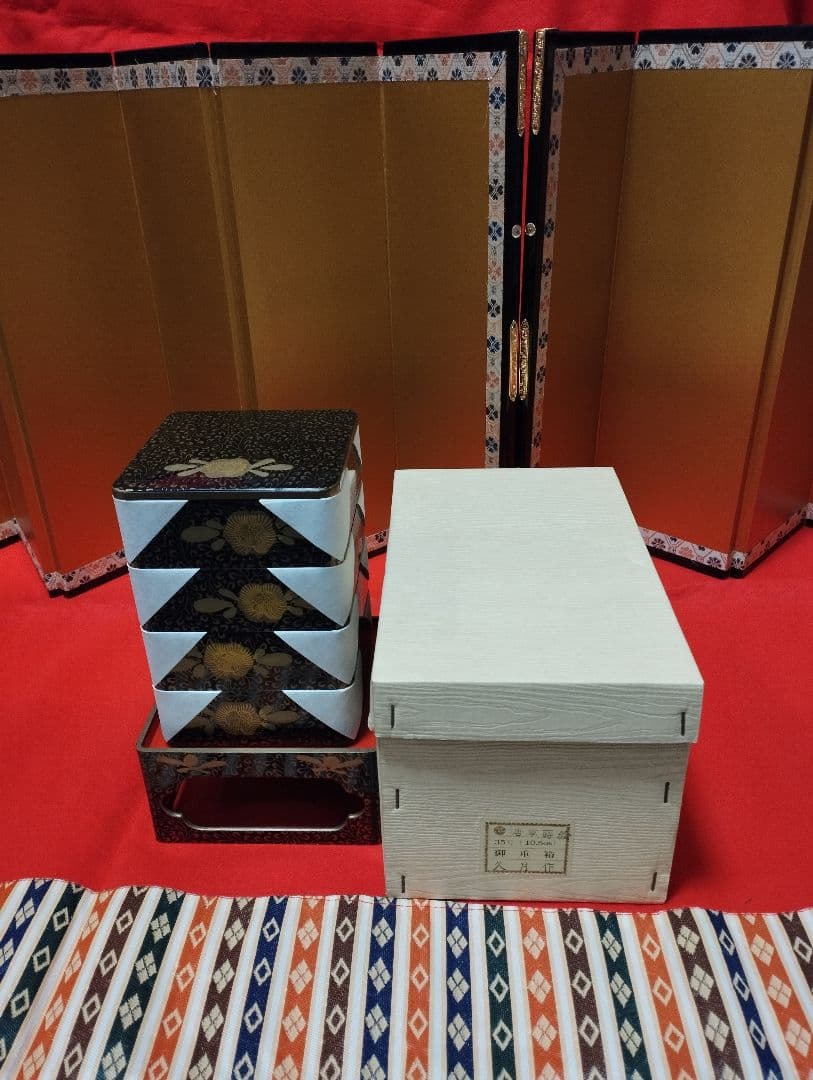 雛人形　雛飾り　嫁入り道具等のセット　極上指定唐草絵蒔付 久月製