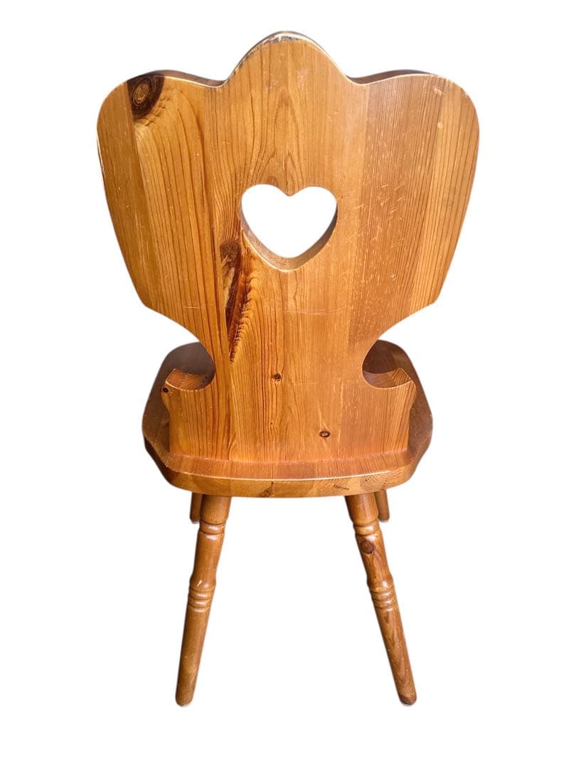 【antique】木製カントリーチェア 北欧風カフェチェア　2脚セット