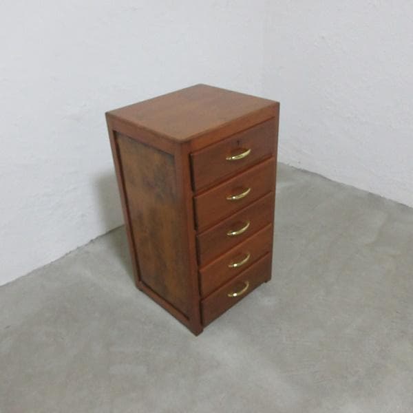 イギリス ビンテージ 家具 サイドチェスト 5段ドロワーズ 英国 6101e