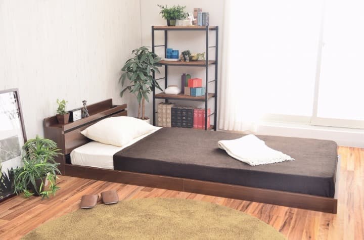 ローベッド＋マットレスセット（シングル）選べる2色！