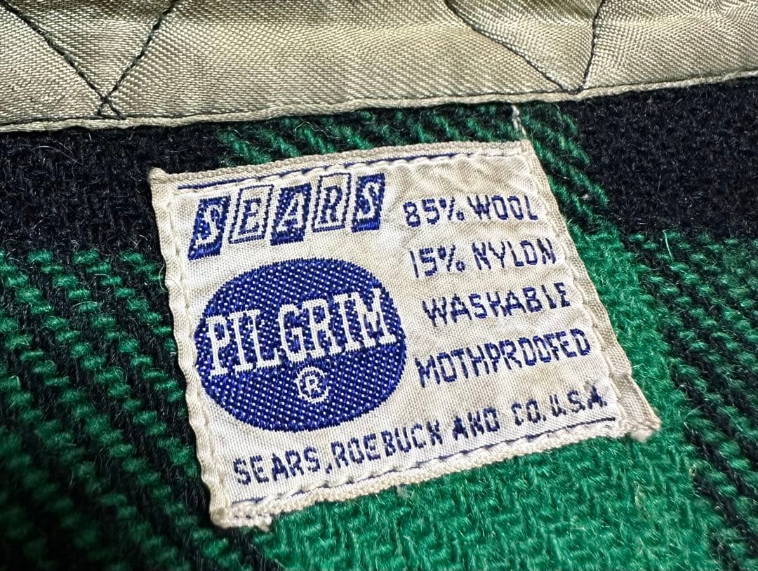 60s PILGRIM ヴィンテージウールシャツ sears
