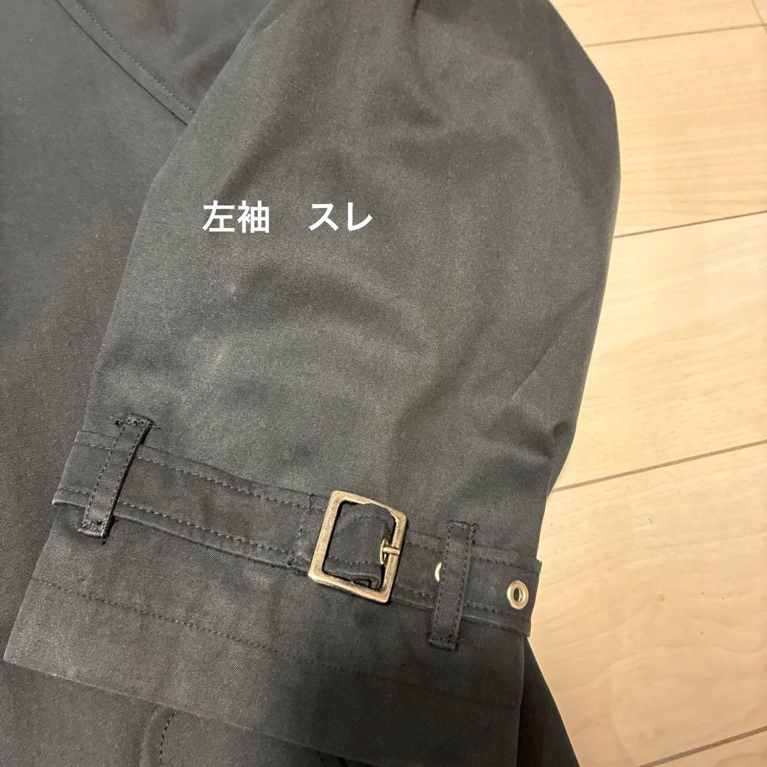 ラルフローレン　ブラック トレンチコート　イタリー製　ビンテージ