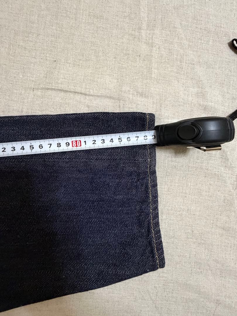 未使用　YAECA インディゴ　コットン100 ストレートジーンズ　日本製　28