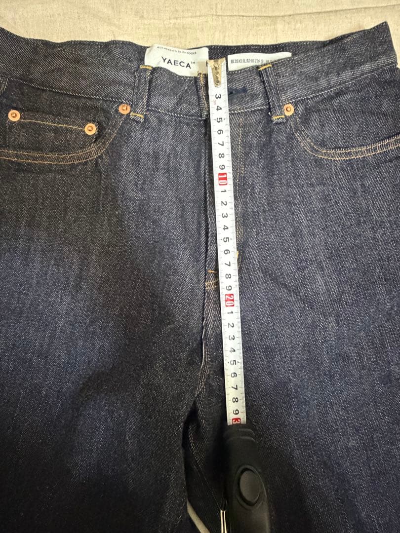 未使用　YAECA インディゴ　コットン100 ストレートジーンズ　日本製　28