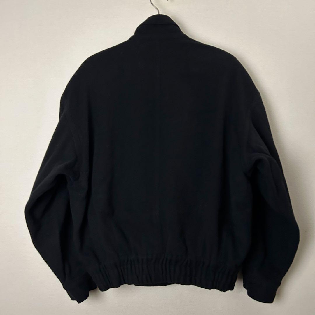 Vintage 90s【変形】all black wool jacket