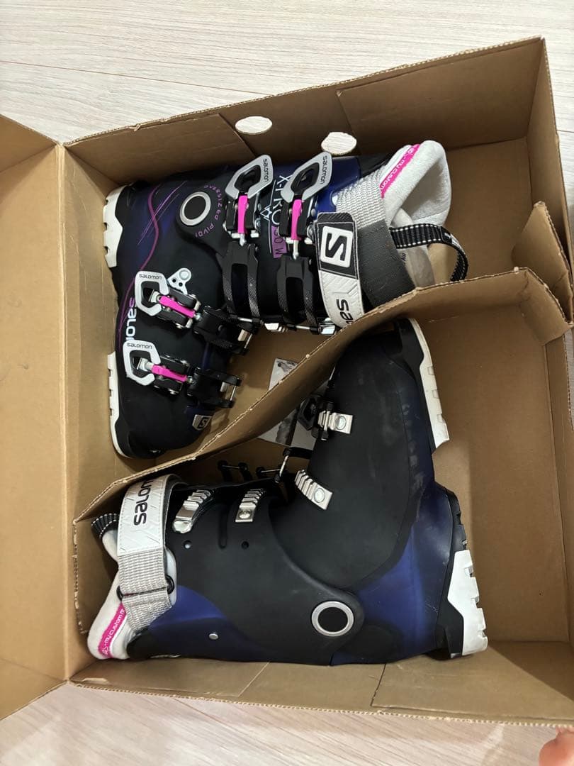 ami　Salomon スキー用ブーツ ブラック/パープル