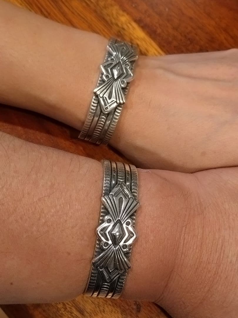 インディアンジュエリー、ヘビーゲージバングル、ペアバングル