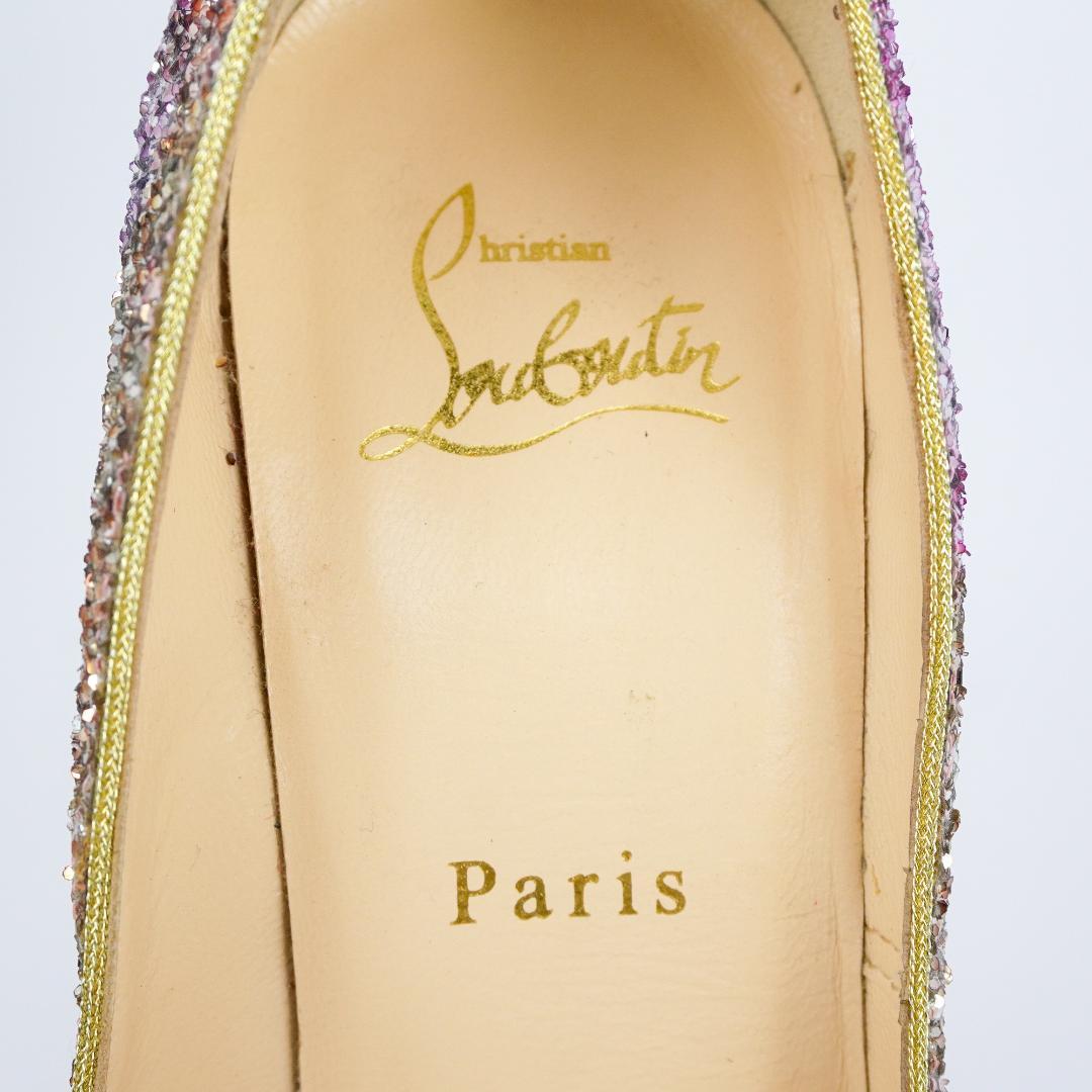 EU38 Christian Louboutin ハイヒール きらきら 427A