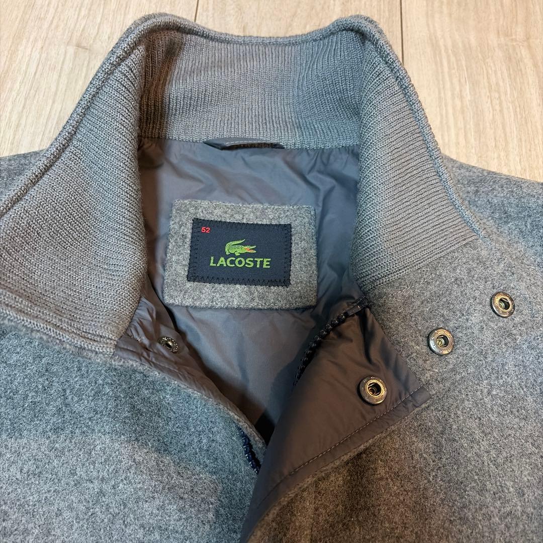 ★美品★LACOSTE グレー ブルゾン Lサイズ