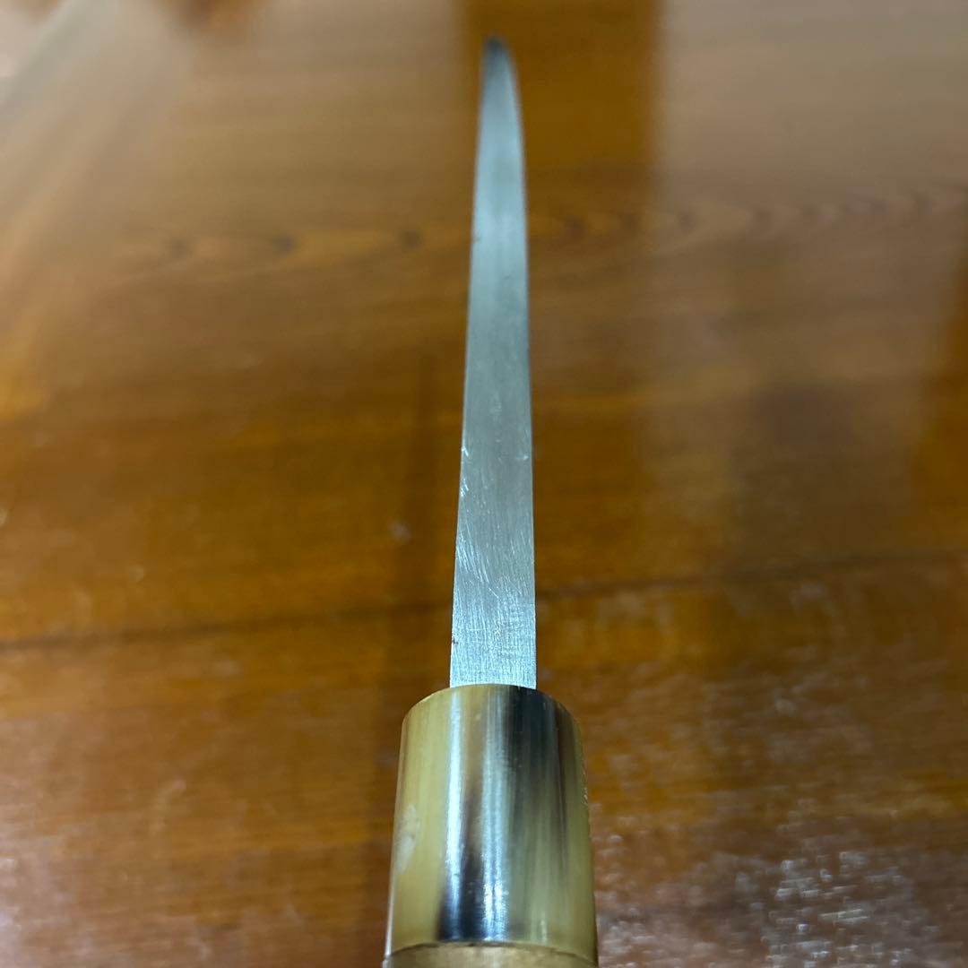 出刃包丁 直吉作 全長33,5cm刃18cm ★送料無料 ★水牛柄付