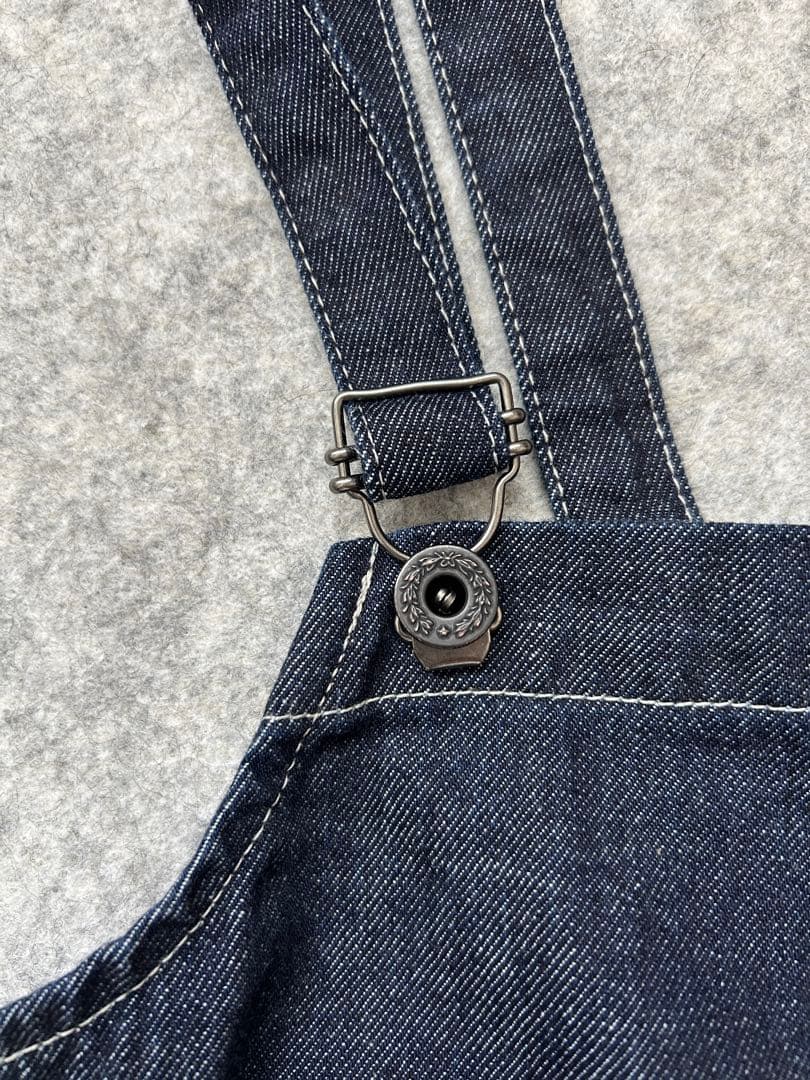 美品 ジョンブル JOHNBULL デニム チューブサロペットLオーバーオール