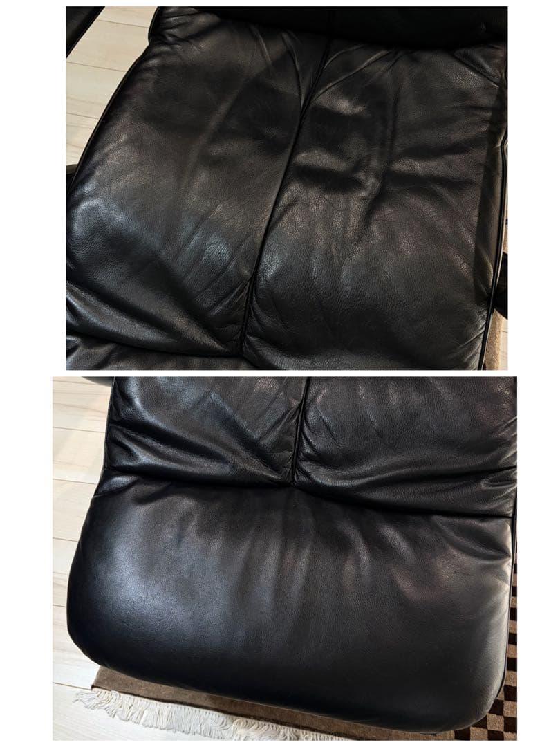 【美品】カリモク ドマーニ エクセルライフ リクライニングチェア 本革 ブラック