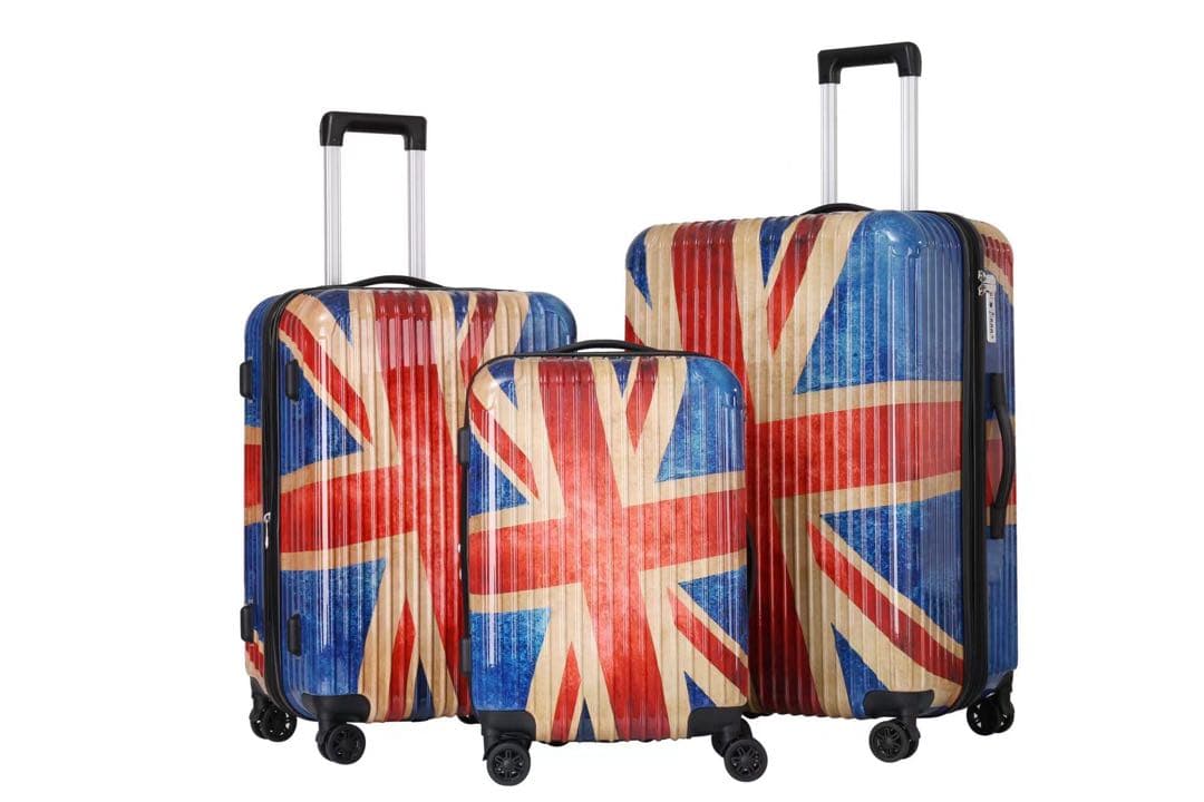 キャリーケース　スーツケース　ユニオンジャック柄　新品　容量アップ　Lサイズ