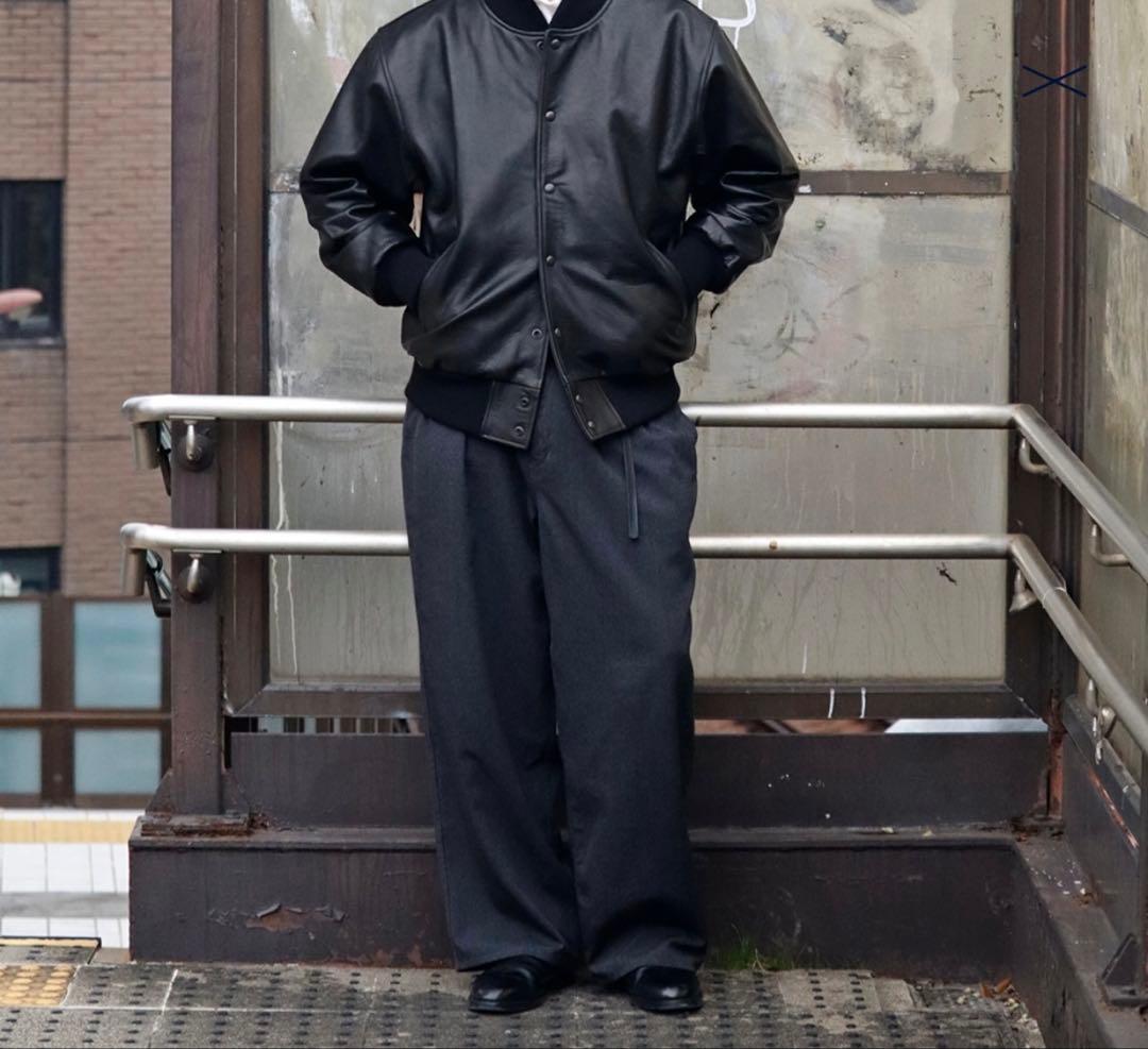 ナナミカ　Wool Gabardine Pleat Pants