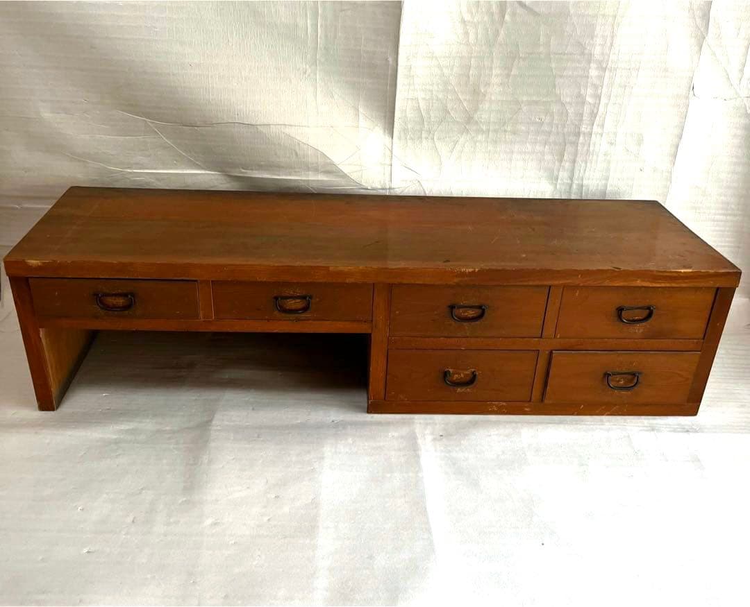 アンティーク　天然木　机　テーブル　取手カワイイ！　和風家具