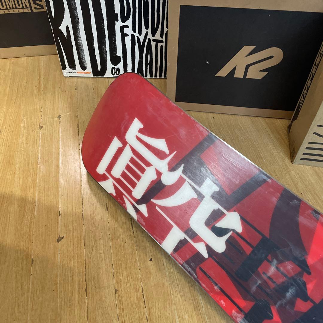 眞空雪板等×ZUMA　キッズスノーボードセット　未使用バイン付4点セット