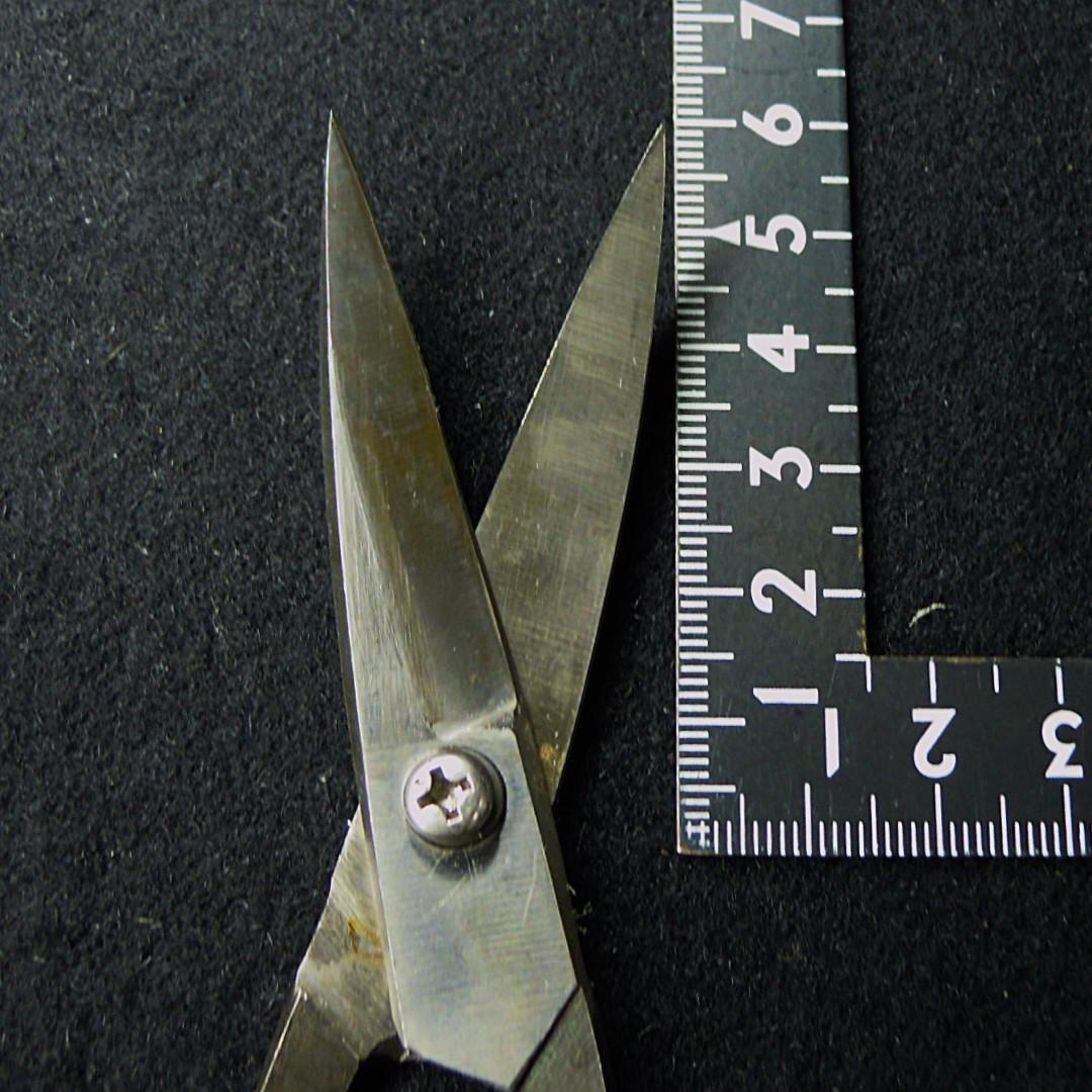 茶*爺様 安重 総火造 さつき鋏 稀少な曲刃 無銘 未使用 149mm 新店舗移