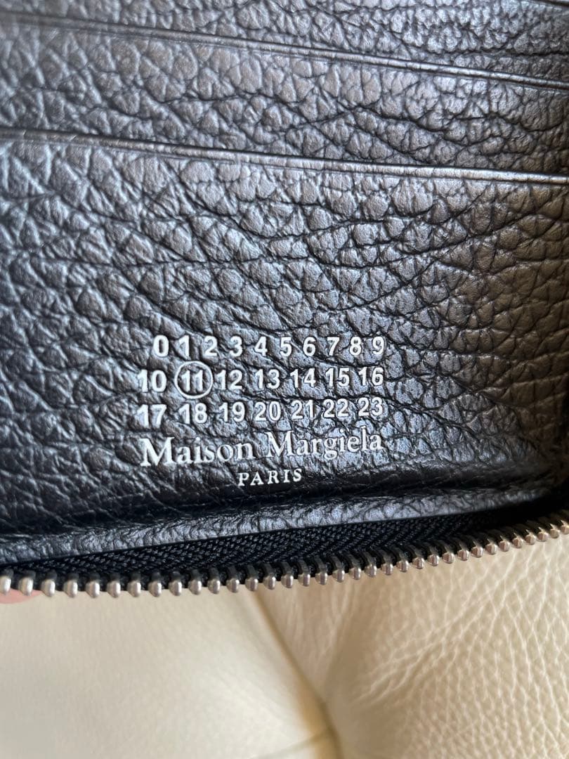 メゾンマルジェラ　二つ折り財布　ブラック