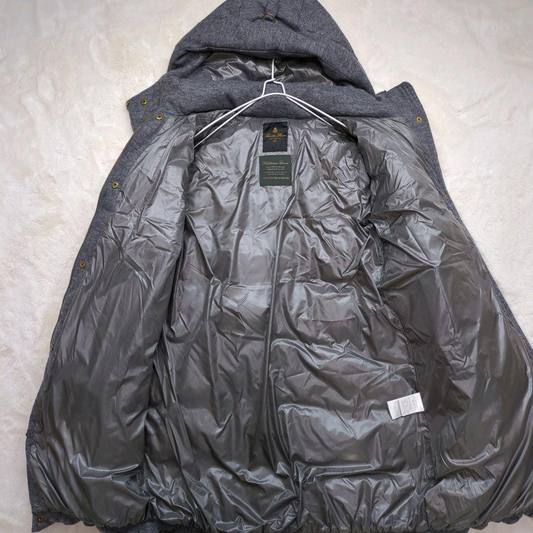 美品 ナノユニバース 西川ダウン ダウンコート ダウンジャケット グレー 38