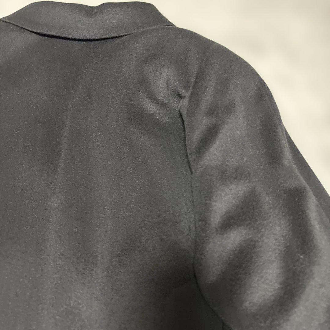 美品 ADRIA カシミヤ100% ロングコート 黒 pure cashmere