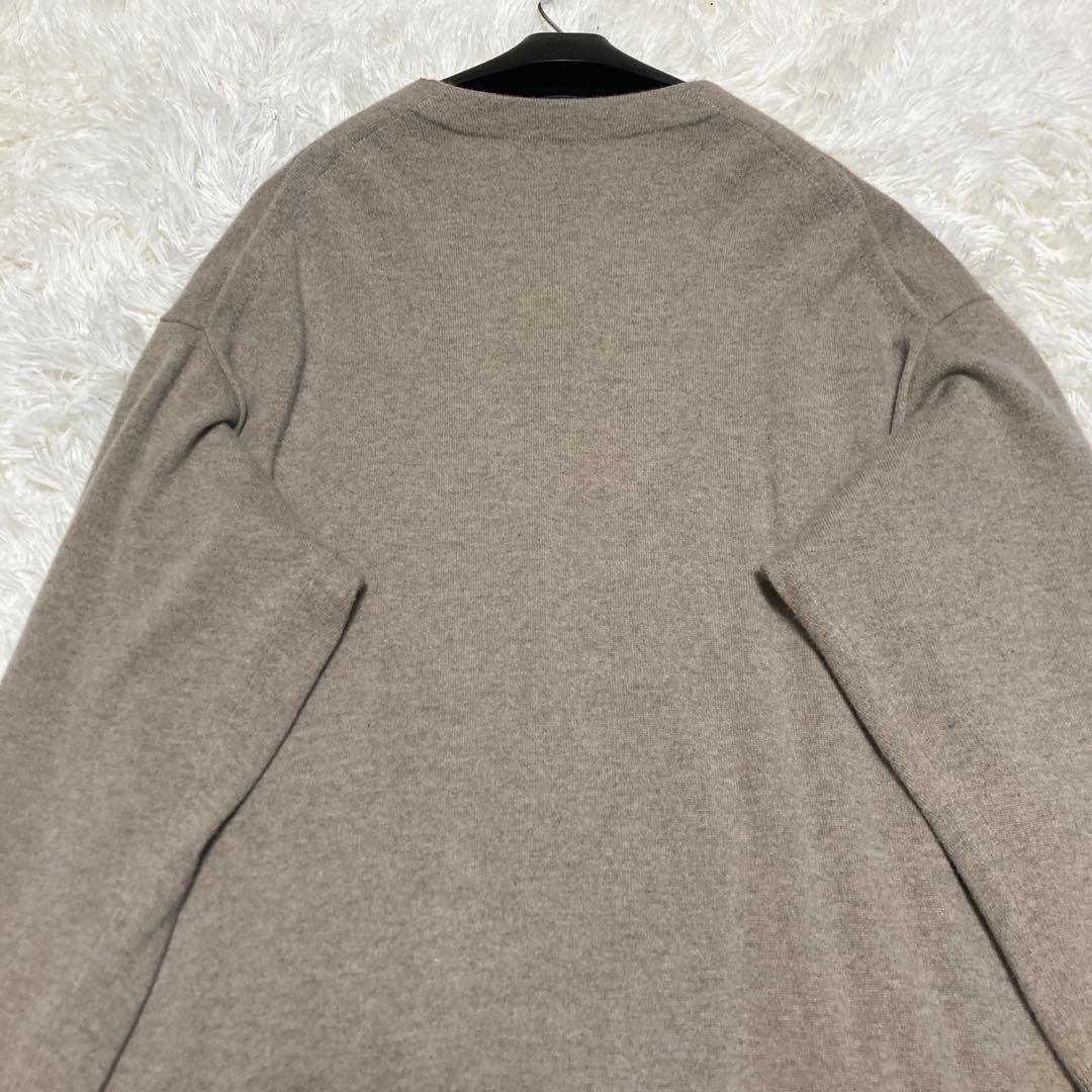 美品✨現行ebure カシミヤ100% ハイゲージニット　ロングカーディガン