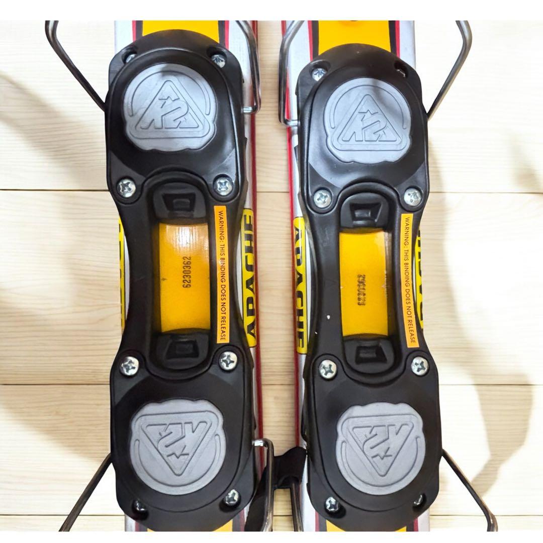 【美品】K2 APACHE FATTY 88cm ショートスキー イエロー