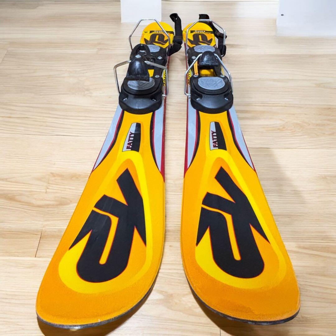 【美品】K2 APACHE FATTY 88cm ショートスキー イエロー