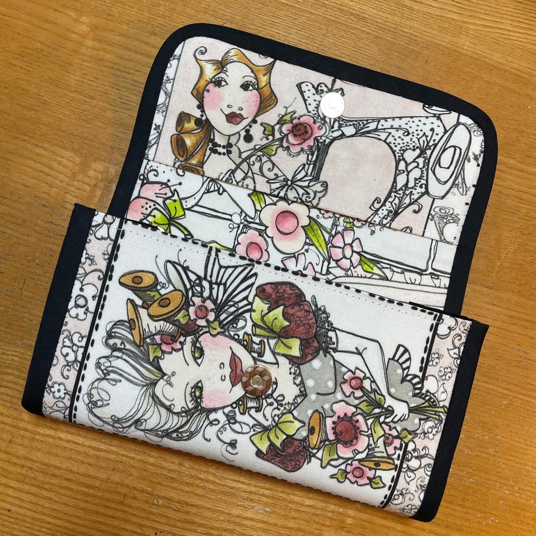 長財布　やりくり財布　ハンドメイド　トートバッグ　巾着袋ハンドメイド