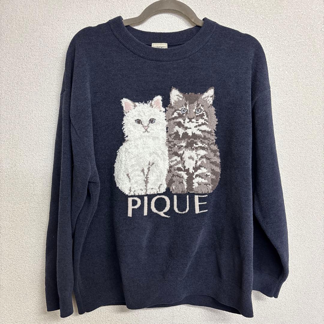 gelato pique ジェラピケ　ツインキャットジャガードプルオーバー