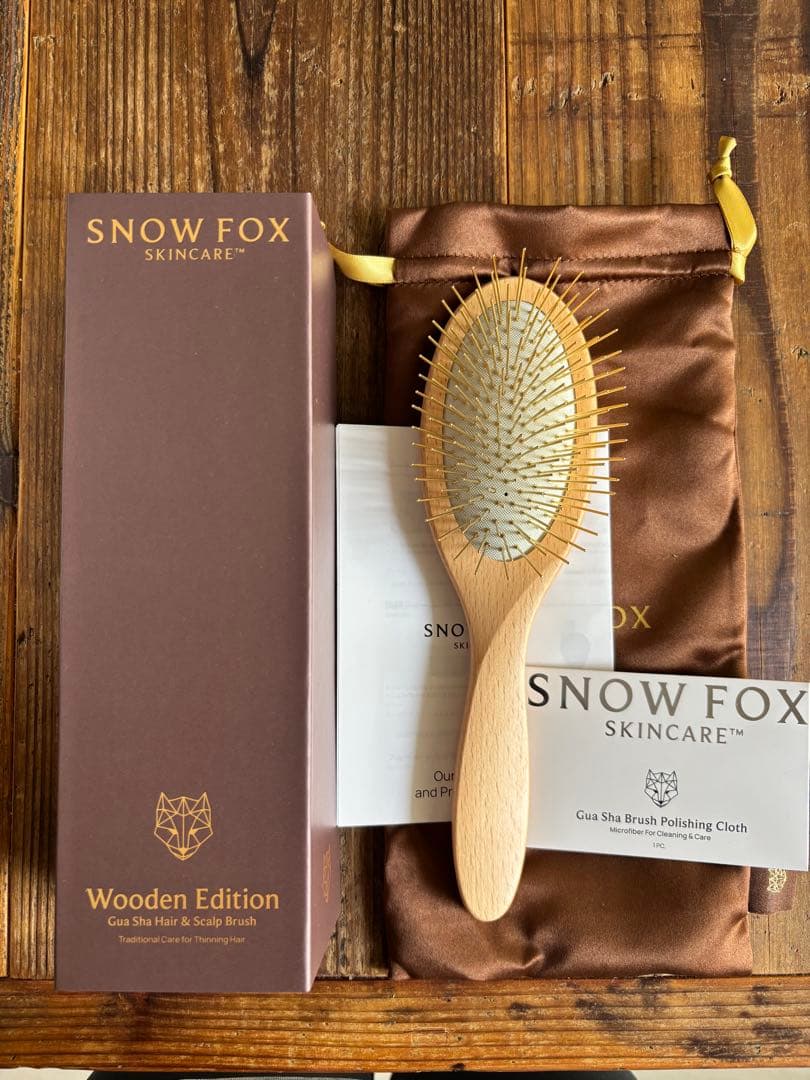  FOX SKINCARE Wooden Edition ヘアブラシ