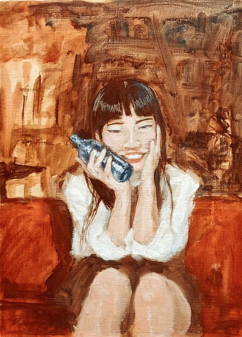 女性の肖像画 油絵