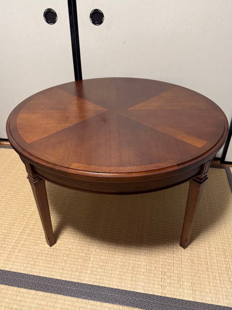 マルニ木工 ラウンドテーブル 地中海 丸テーブル センターテーブル テーブル 台