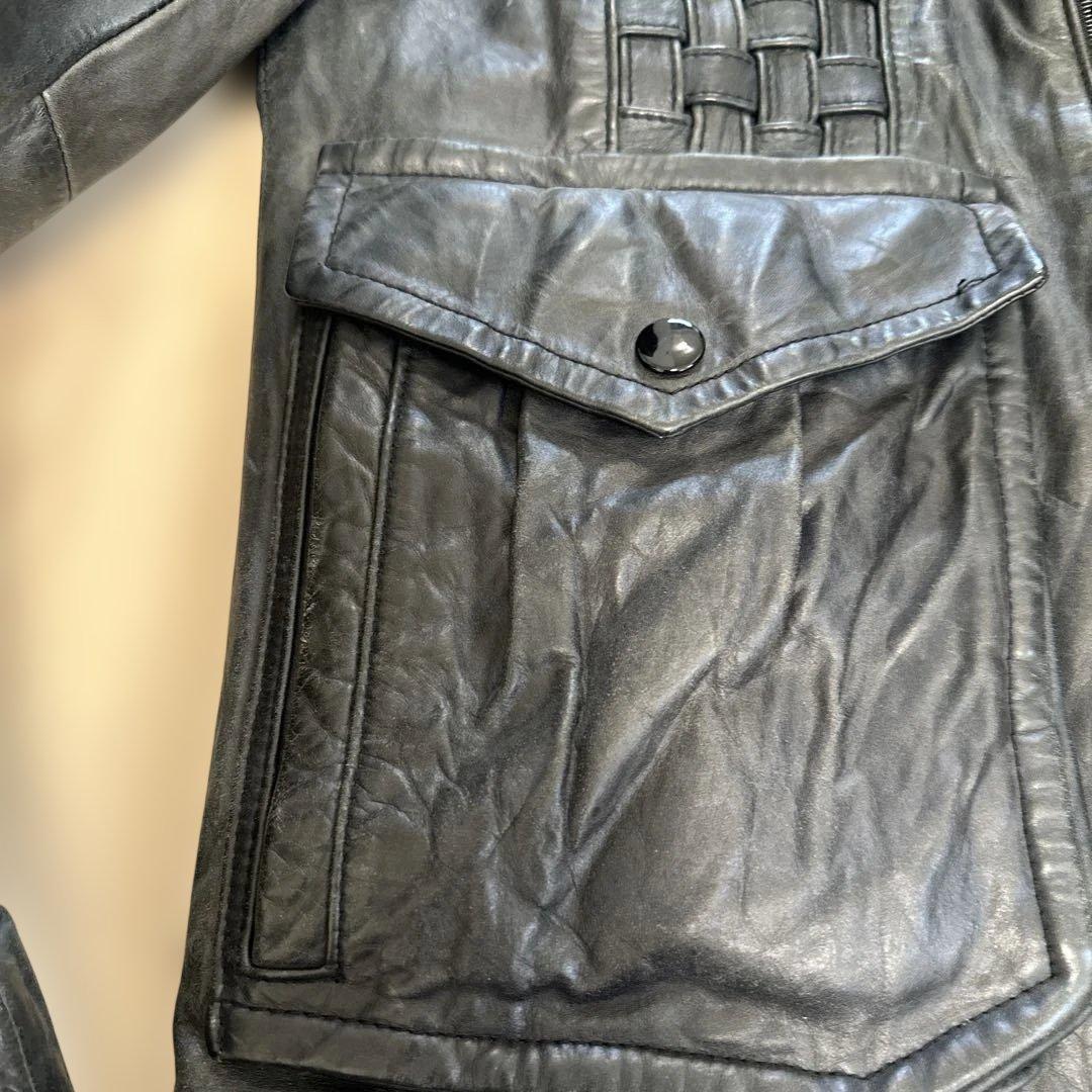 Schott ダークグレー レザージャケット S