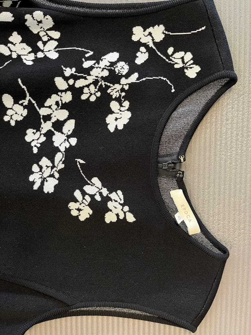 EPOCA ワンピース　ミラノリブ　ブラック