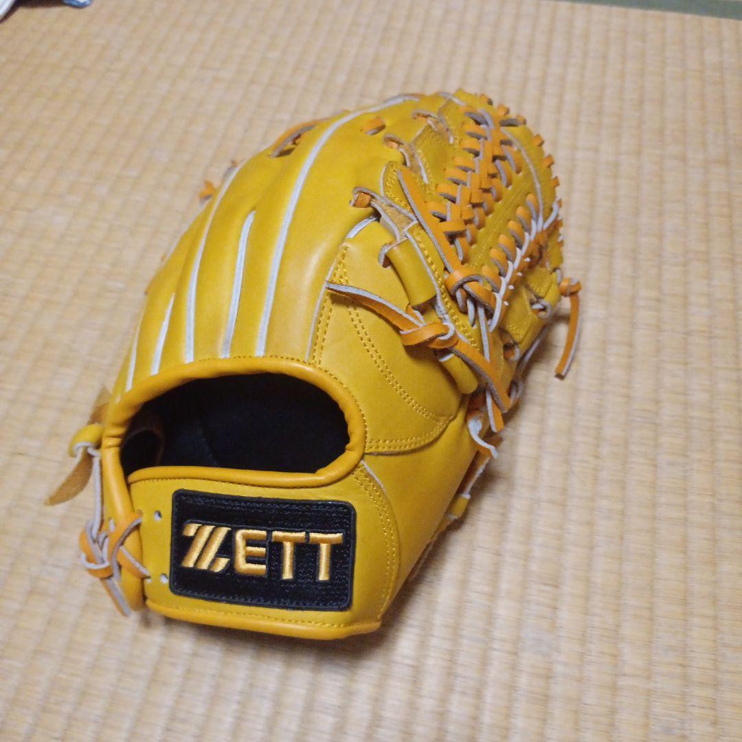 ゼット硬式グローブ イエロー